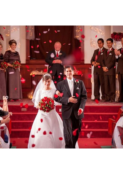 4000PCS Kırmızı Ipek Gül Yaprakları Siyah + Kırmızı (Yurt Dışından) indirimleri