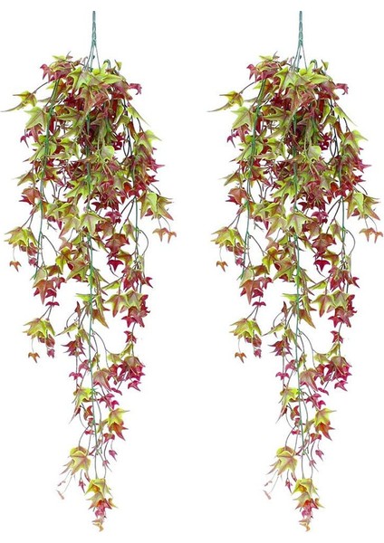 2 Adet Yapay Sarmaşık Bitki Asma Çelenk 78 cm (Yurt Dışından)