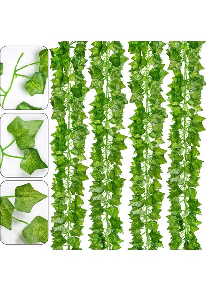 24 Adet Yapay Yaprak Asma Çelenk Bitki Süsleme (Yurt Dışından)