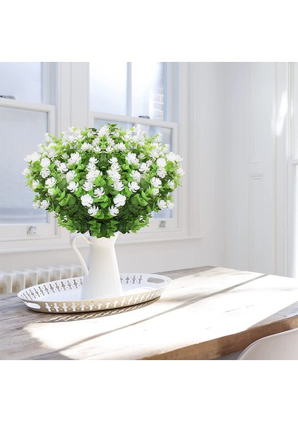 Yapay Çiçekler Dış Mekan 10'lu Paket Çiçekler Beyaz (Yurt Dışından) modelleri