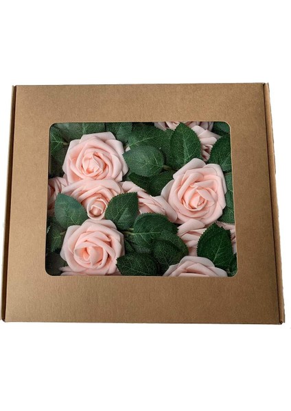 25 Adet Yapay Gül Pembe Şampanya (Yurt Dışından) fırsatları