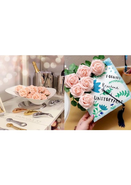 25 Adet Yapay Gül Pembe Şampanya (Yurt Dışından) indirimleri