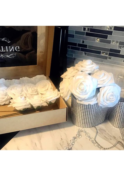 Bir Paket 50 Adet Yapay Dekoratif Çiçek Beyaz (Yurt Dışından) modelleri