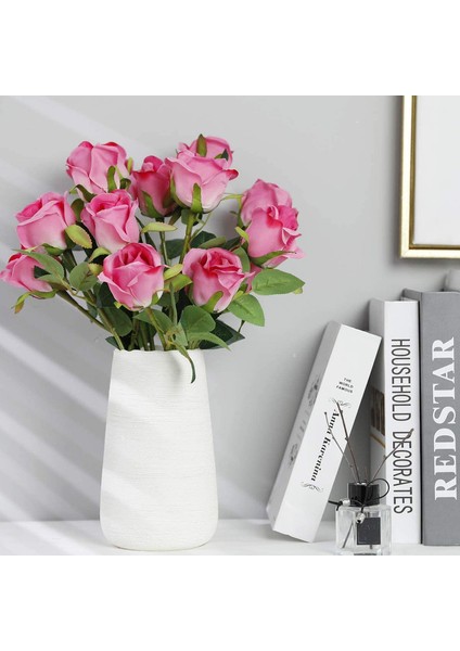 10 Adet Buket Süslemesi Için Yapay Gül Kırmızı Gül Çiçek Açan Güller (Yurt Dışından) modelleri