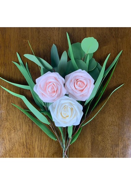 25 Adet Saplı Yapay Köpük Gül Şampanya Tozu + Krem (Yurt Dışından) fiyatları