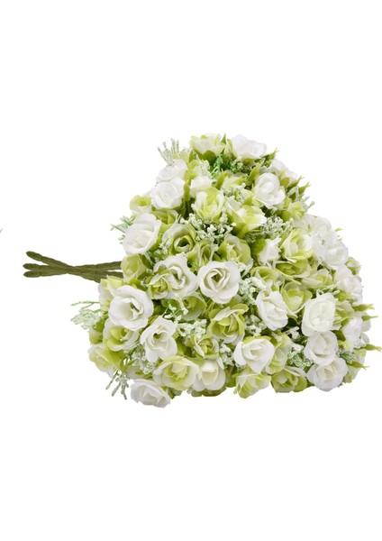 Yapay Gül Çiçekleri, 5'li Çiçek Demeti Beyaz (Yurt Dışından) fiyatları