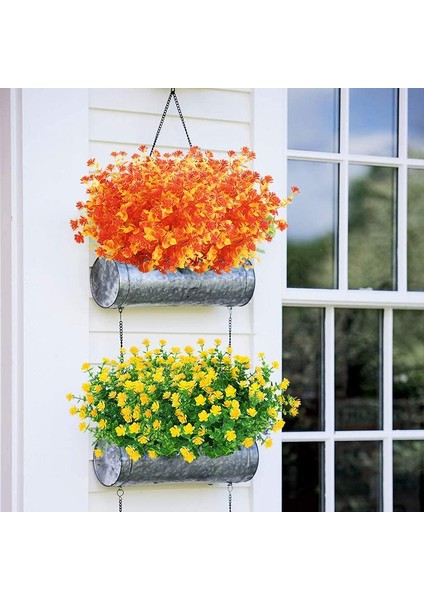 4 Adet Uv Işınlarına Dalı Asılı Yapay Bitki Çiçekleri Turuncu (Yurt Dışından) fırsatları