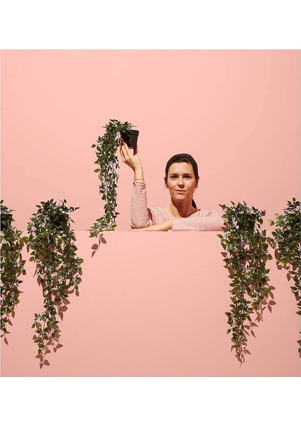 Iç ve Dış Mekanlar Için Asma Saksıda Yapay Bitki 9cm (Yurt Dışından) fiyatları