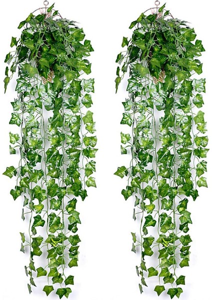 Yapay Bitki Sarmaşık Çelenk Asma 2 Adet Üzüm Çekirdeği (Yurt Dışından)