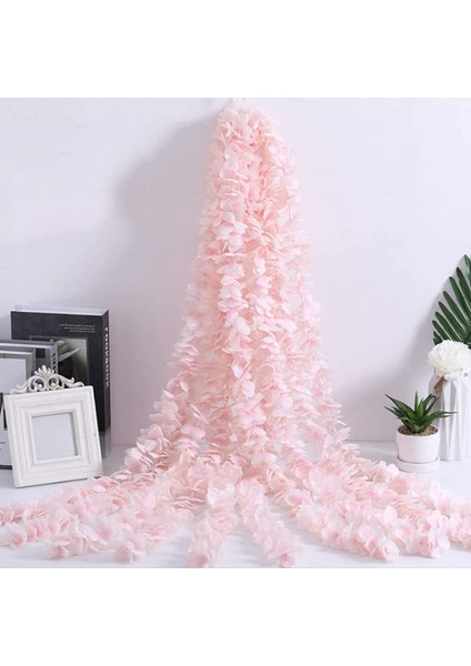 20 Ipek Kumaş Kiraz Çiçeği Çelenk + Plastik 100CM Kordon Çelenk Pembe (Yurt Dışından) fırsatları