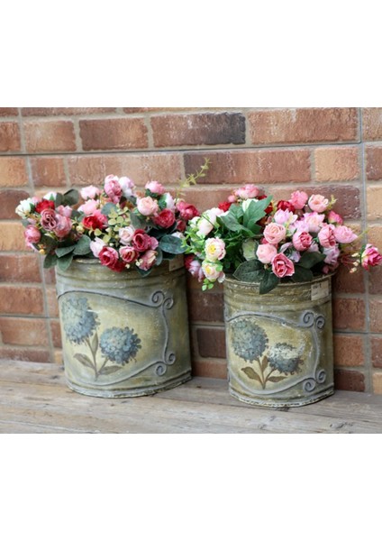 Iç Mekan Dekoratif Yapay Çiçek Buketi 2'li Set Pembe (Yurt Dışından) fırsatları