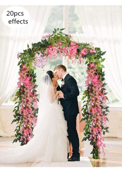 12 Adet / Toplu 3.6 Ft / Adet Yapay Salkım Asma Ipek Çiçekler (Yurt Dışından) modelleri