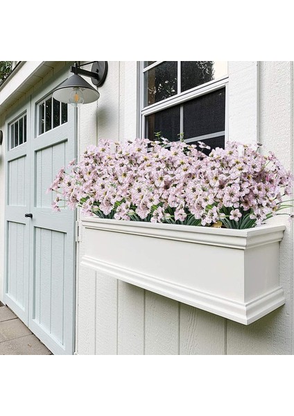 6 Adet Yapay Dekoratif Plastik Çiçek Beyaz (Yurt Dışından) indirimleri