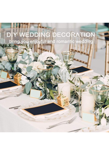 24 Adet Yapay Bitki Simülasyonu Yeşil Okaliptüs Yaprakları (Yurt Dışından) indirimleri