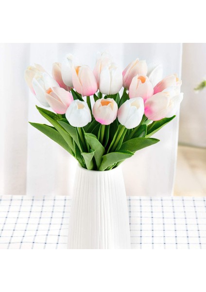 20'li Lateks Yapay Çiçek Seti Beyaz ve Pembe (Yurt Dışından) fiyatları
