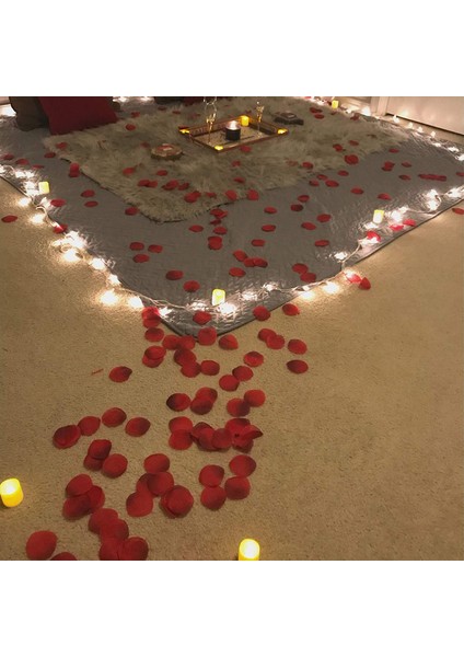 3000 Yapay Gül Yaprağı Siyah + Kırmızı (Yurt Dışından) fırsatları