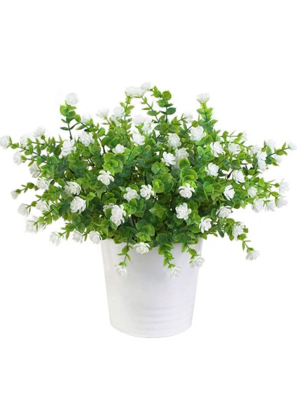 5'li Uv Işınlarına Dalı Yapay Buket Seti Beyaz (Yurt Dışından) fiyatları