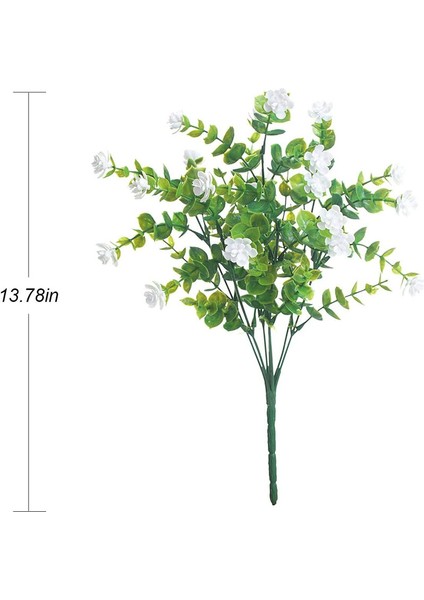 5'li Uv Işınlarına Dalı Yapay Buket Seti Beyaz (Yurt Dışından) modelleri