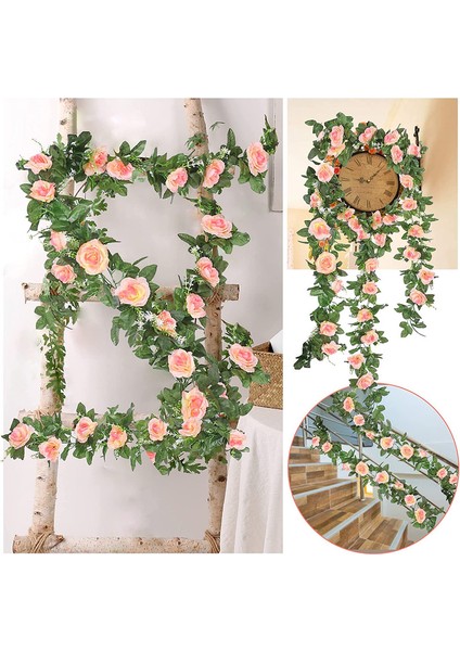 4 x 220M Yapay Gül Çelenk Şampanya Rengi (Yurt Dışından) fiyatları