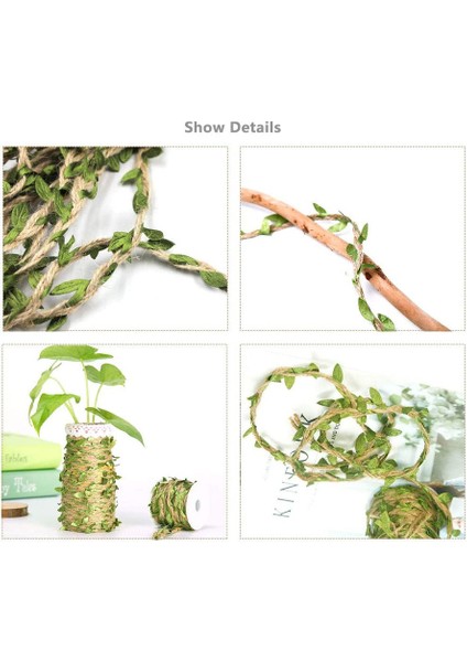 2 Rulo Yapay Sarmaşık Asma Yaprağı Çelenk Süslemeleri (Yurt Dışından) modelleri