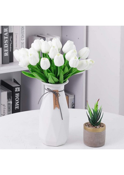 10 Yapay Çiçek Lale Beyaz (Yurt Dışından) fiyatları