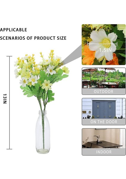 6 Adet Ipek Papatya ile Süslenmiş Yapay Buket (Yurt Dışından) fiyatları