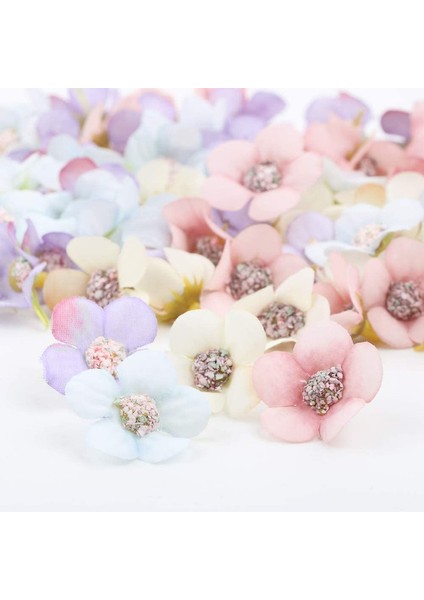 80 Adet Mini Yapay Papatya Başı Çok Renkli (Yurt Dışından)