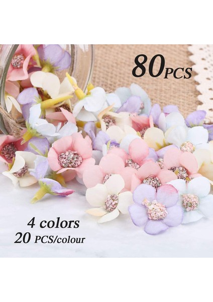 80 Adet Mini Yapay Papatya Başı Çok Renkli (Yurt Dışından) modelleri