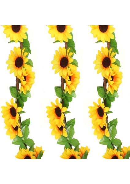 3 Adet Yapay Sarmaşıklar Ayçiçeği Çiçeği Simülasyonu Sarmaşık Yaprağı Asma Bitkileri (Yurt Dışından) fiyatları