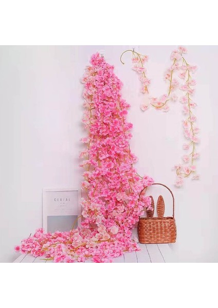 70.9 Inç Yapay Kiraz Çiçekleri Dekoratif Asma Asma (Yurt Dışından) fırsatları