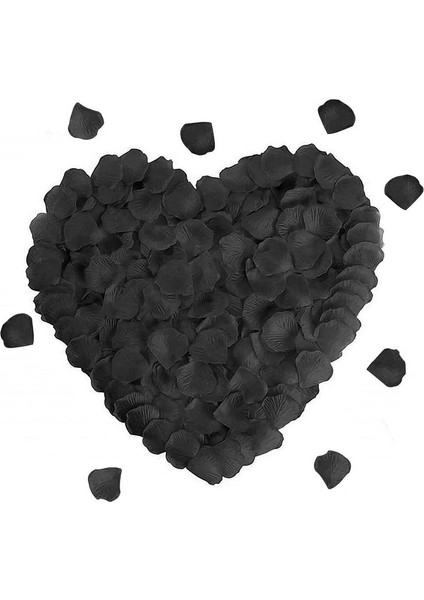 1000 Adet Yapay Gül Yaprakları Siyah (Yurt Dışından)