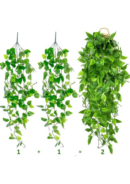 2 Adet Yapay Bitki Sarmaşık Yeşil 2 (Yurt Dışından) fırsatları