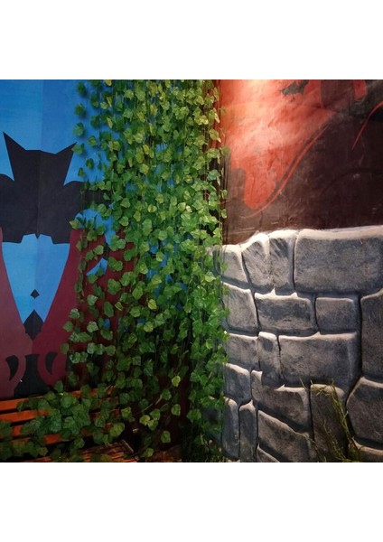 Yapay Yeşillik Gecko Yaprakları 90 Yaprak, 5 Şerit (Yurt Dışından) fırsatları