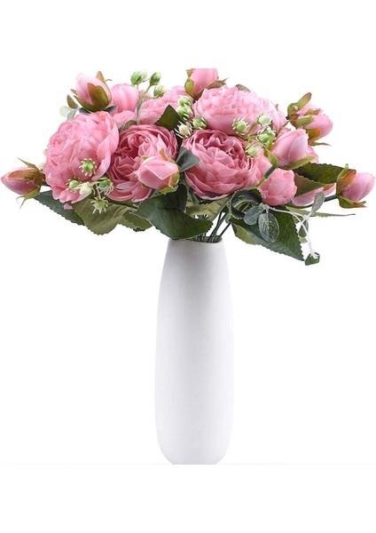 4 Yapay Şakayık Buketi, 5 Çatal, 9 Baş Pembe (Yurt Dışından) modelleri