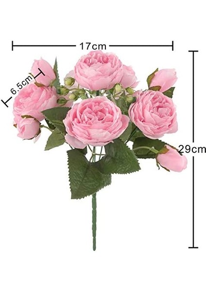 4 Yapay Şakayık Buketi, 5 Çatal, 9 Baş Pembe (Yurt Dışından) indirimleri