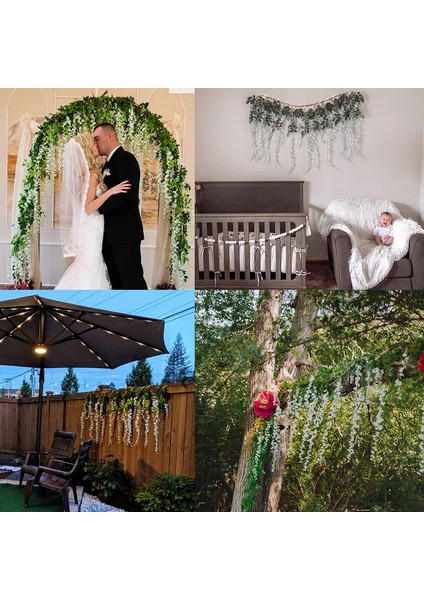 12 Adet / Toplu Yapay Morsalkım Ipek Çiçekler 110CM Beyaz (Yurt Dışından) indirimleri