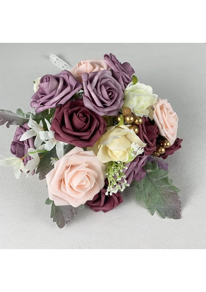 Yapay Çiçekler Sahte Düğün Çiçekleri Kombinasyonu Dainty Dusty Rose (Yurt Dışından) indirimleri