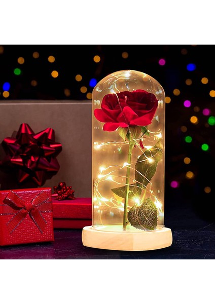 LED Işıklı Çanların Altında Yapay Güller (Yurt Dışından)