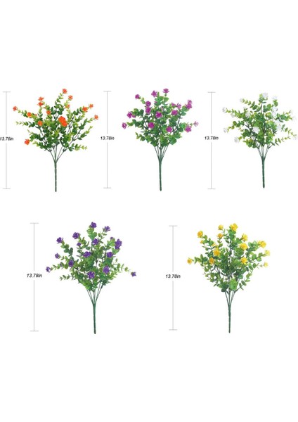 5 Adet Yapay Çiçek Buketi Seti Beş Renk (Yurt Dışından) modelleri