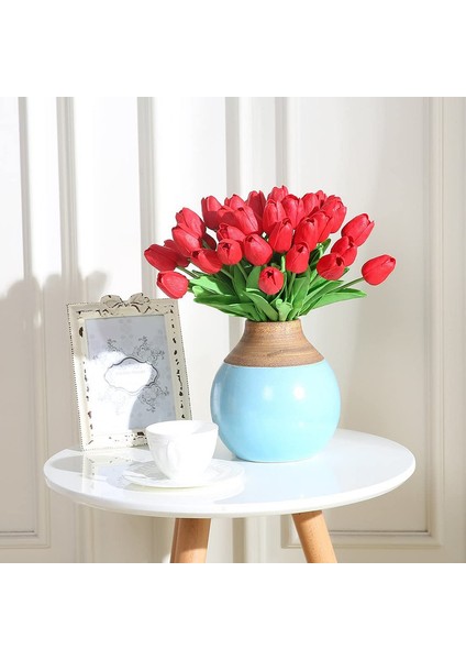 20 Adet Simüle Lale, Kırmızı (Yurt Dışından) fırsatları