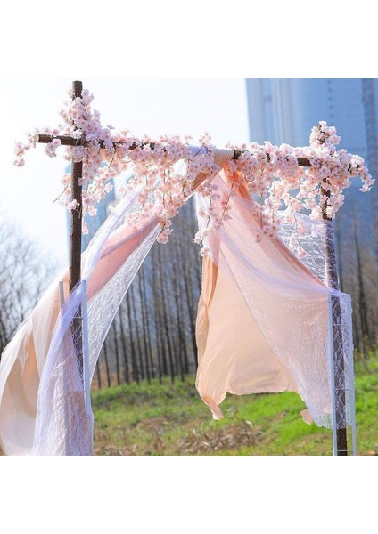 8 Paket Yapay Kiraz Çiçeği Kordon Çelenk Pembe Etli (Yurt Dışından) fırsatları