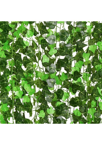 Yapay Dış Mekan Yaprak Asma Çelenk 12 Adet, 91 Fit (Yurt Dışından)