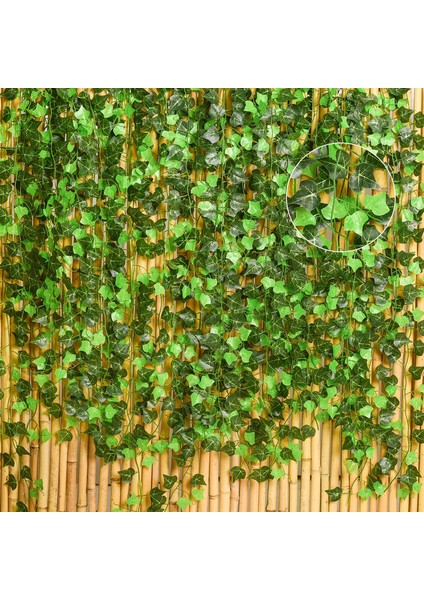 Yapay Dış Mekan Yaprak Asma Çelenk 12 Adet, 91 Fit (Yurt Dışından) indirimleri