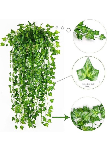 12 Yapay Dış Mekan Sarmaşık Bitki Asma Garland 84 Feet (Yurt Dışından) modelleri