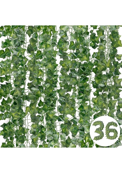 36 Adet Yapay Asma Çelenk Süsleme, 252FT (Yurt Dışından)