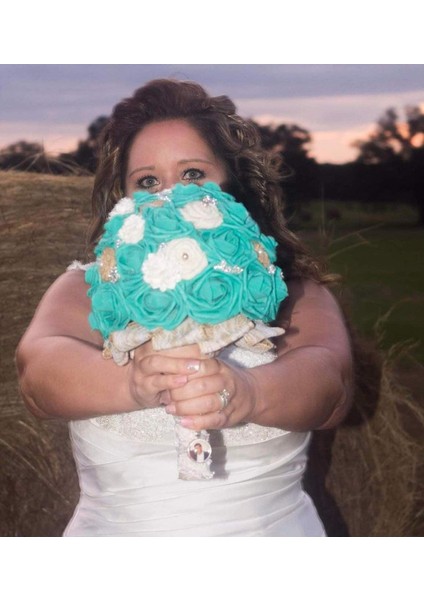 25 Adet Yapay Gül Köpüğü Koyu Mavi Tiffany (Yurt Dışından) modelleri