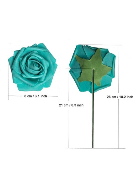 25 Adet Yapay Gül Köpüğü Koyu Mavi Tiffany (Yurt Dışından) indirimleri