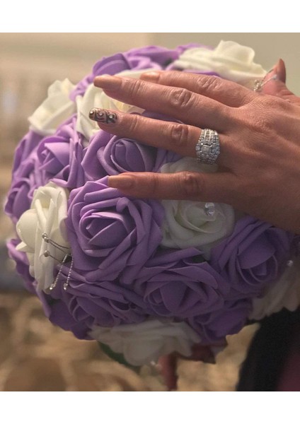 25 Adet Yapay Gül Köpüğü Mor (Yurt Dışından) modelleri