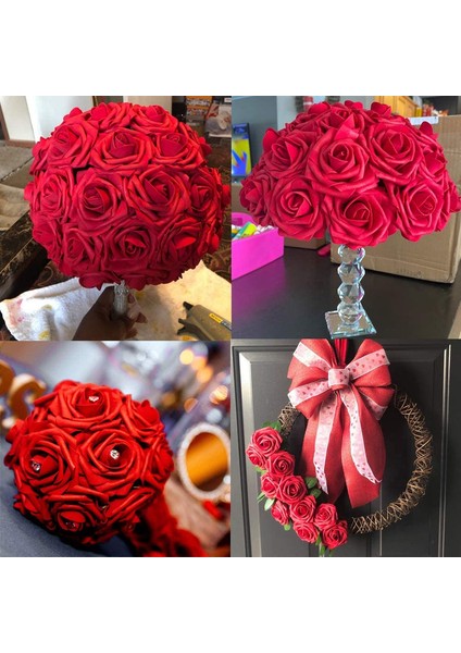25 Adet Yapay Gül Köpüğü Kırmızı (Yurt Dışından) fiyatları