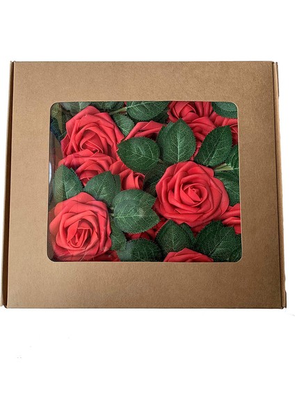 25 Adet Yapay Gül Köpüğü Kırmızı (Yurt Dışından) indirimleri